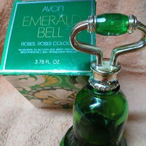 Avon Emerald Bell Roses, Roses Cologne 3/4 Used Bottle Vintage 1978